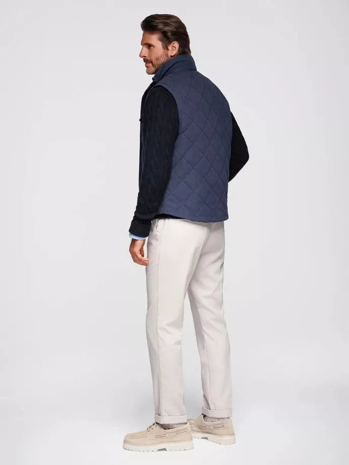 Men's navy blue vest Janex