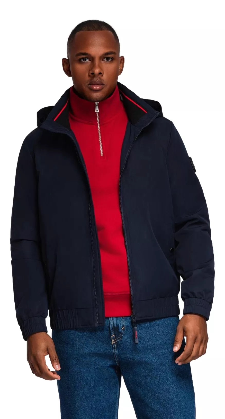Men's dark blue jacket Kenit