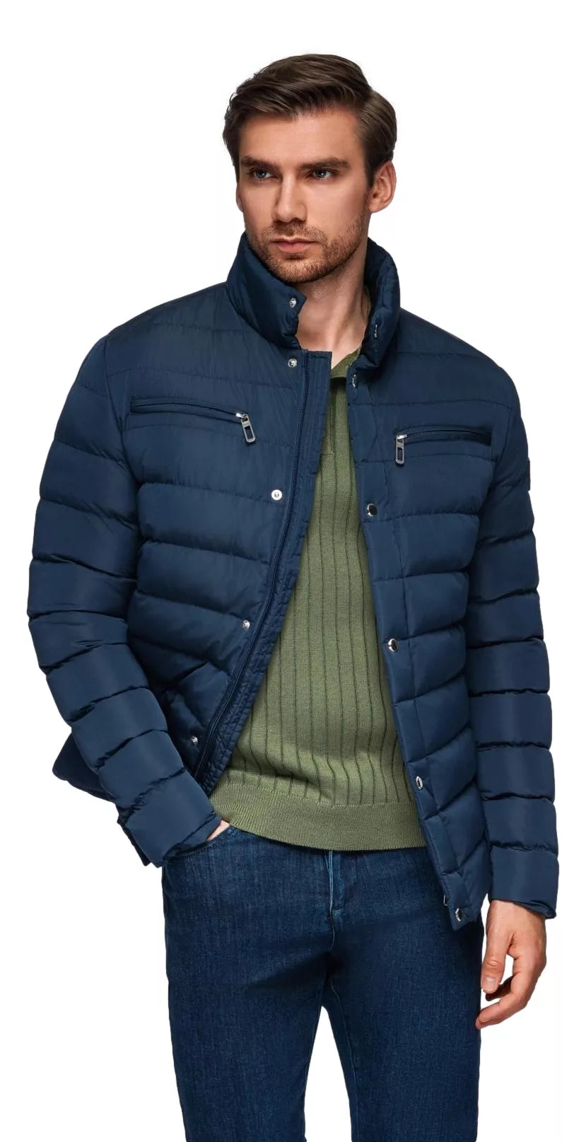 Men's dark blue jacket Olten