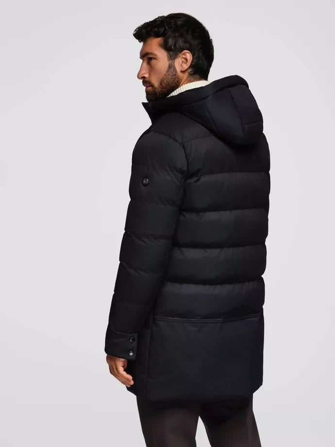 Men's winter black jacket Alf