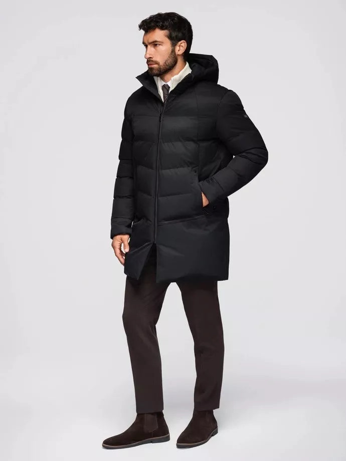 Men's winter black jacket Alf