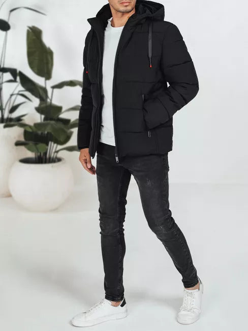 Men's black winter jacket Nevex