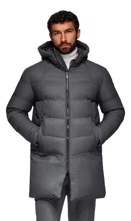 Men's winter gray jacket Alf