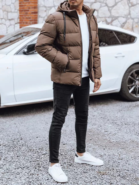 Men's brown winter jacket Nevex