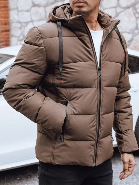 Men's brown winter jacket Nevex