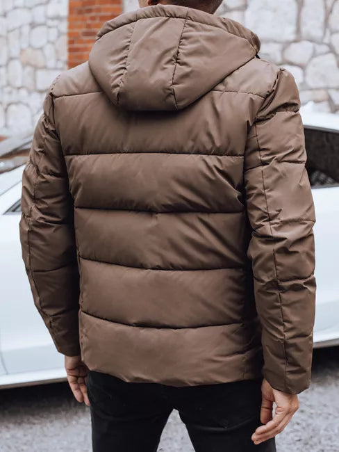 Men's brown winter jacket Nevex