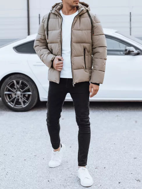 Men's winter brown jacket Nevex