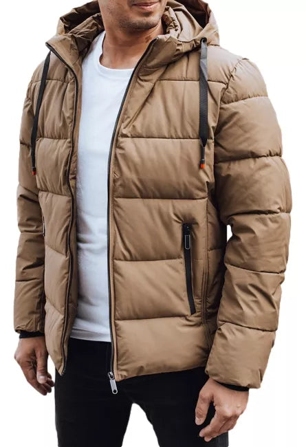 Men's winter light brown jacket Nevex