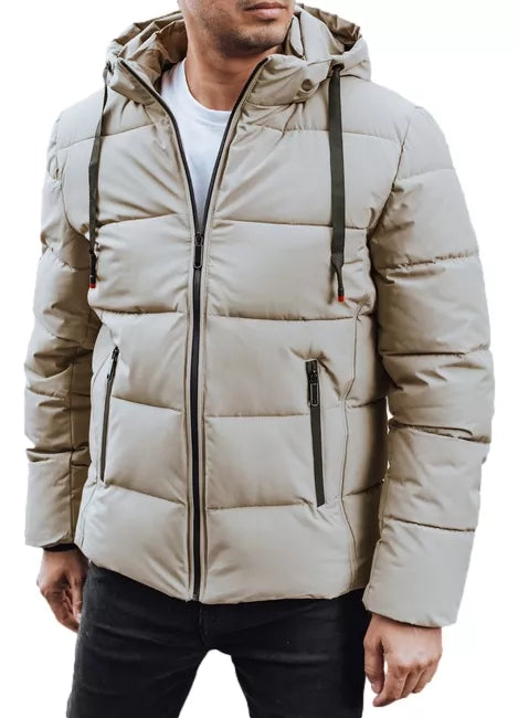 Men's winter light brown jacket Nevex