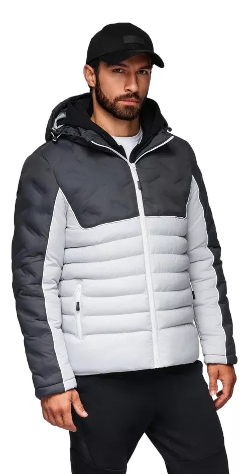 Men's winter dark gray jacket Flam