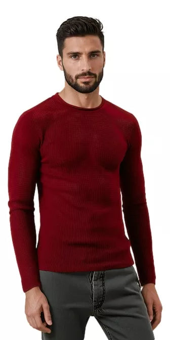 Men's burgundy sweater Areta