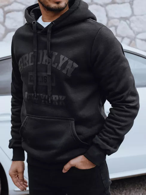 Men's black sweater Brooklyn