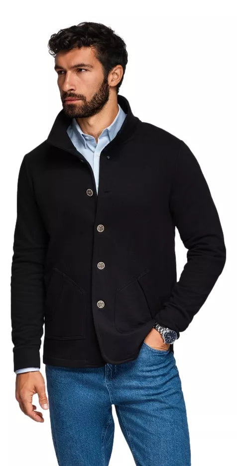 Men's black sweater Leo
