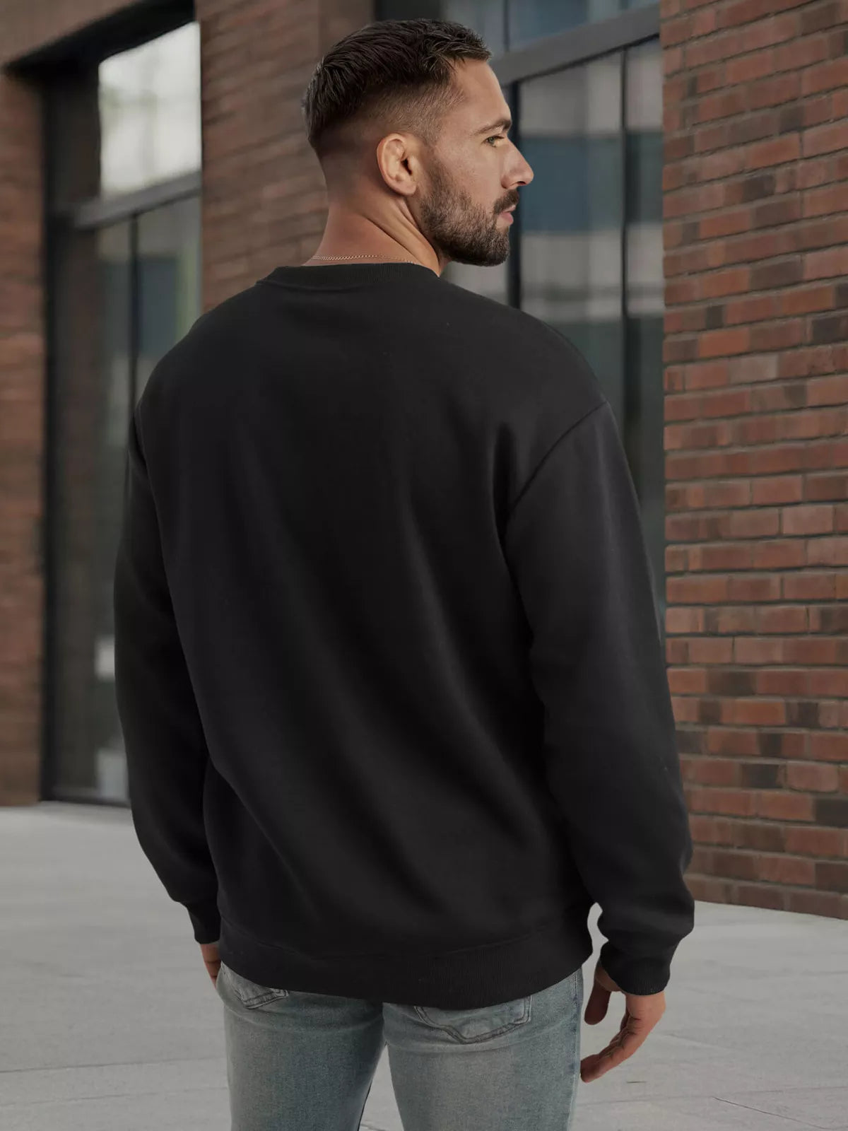 Men's black hoodie Star