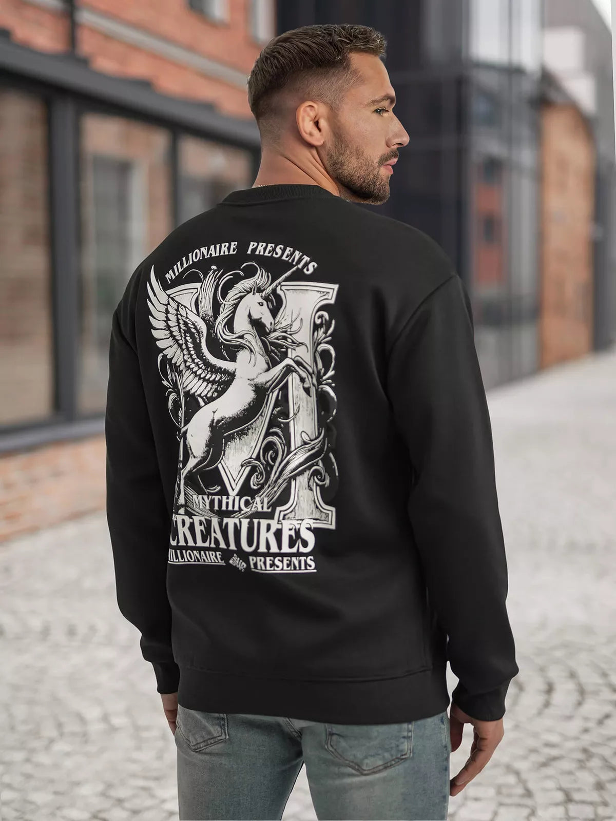 Men's black hoodie Mafia