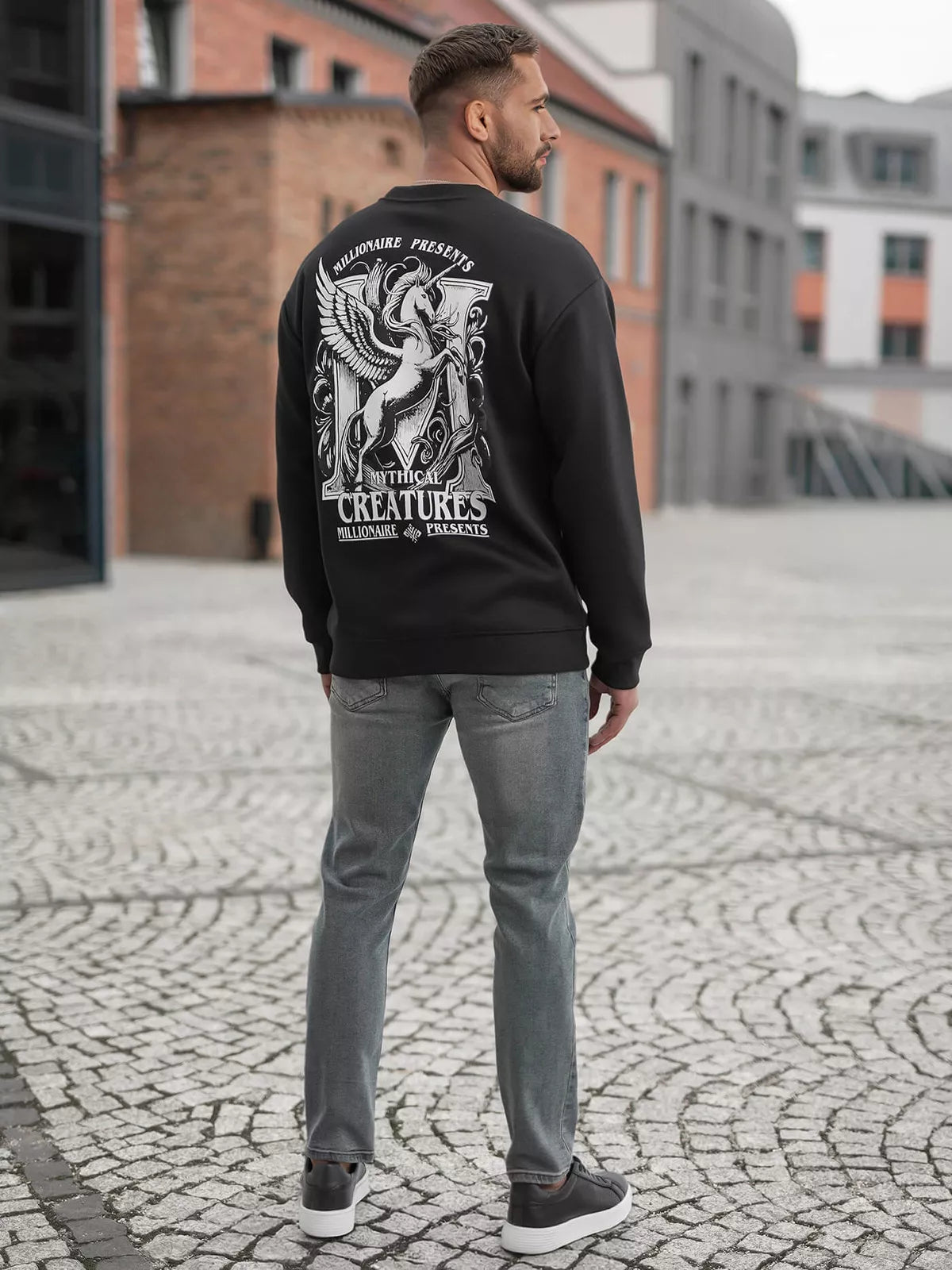 Men's black hoodie Mafia