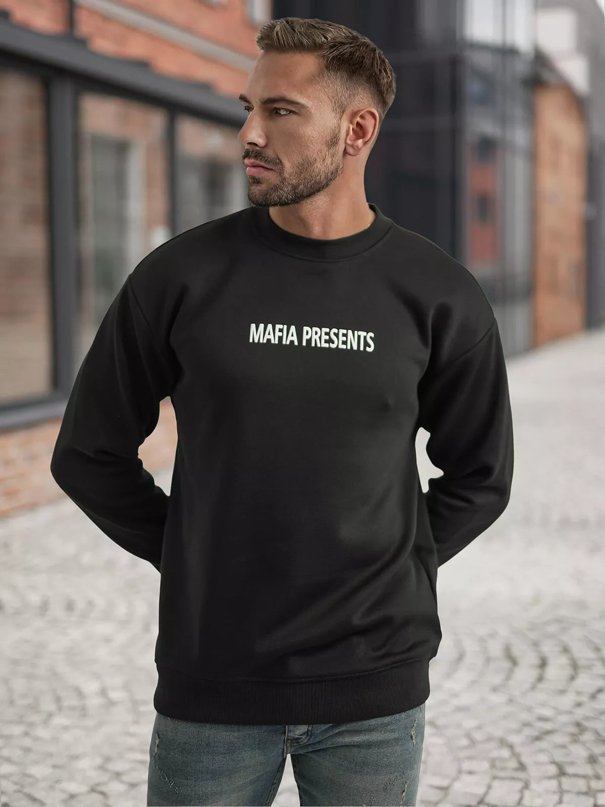 Men's black hoodie Mafia