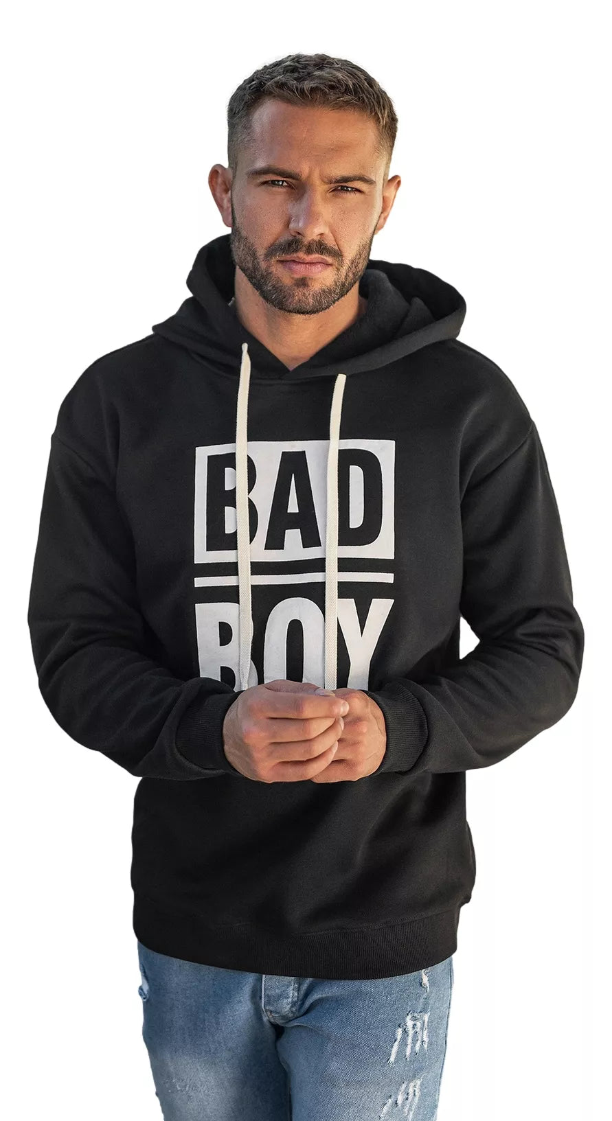 Men's black hoodie Bad