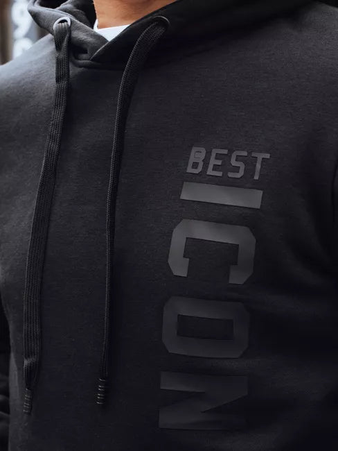 Men's black hoodie Best Icon