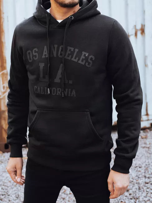 Men's black California hoodie