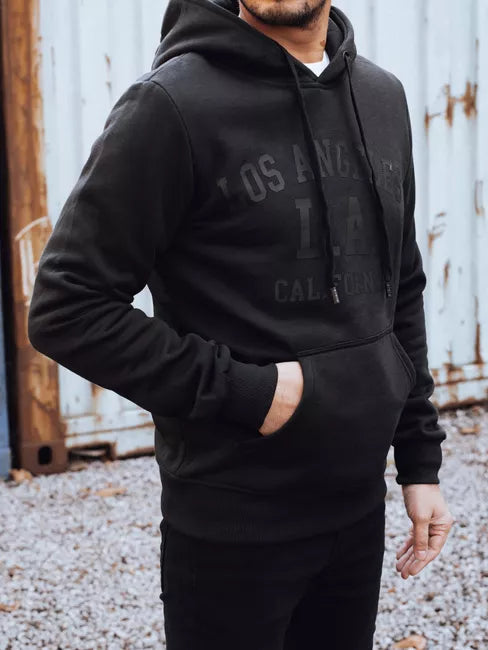Men's black California hoodie