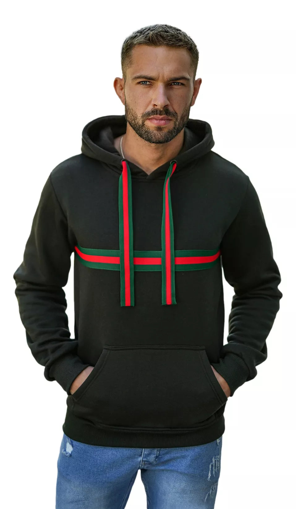 Men's black hoodie Glum