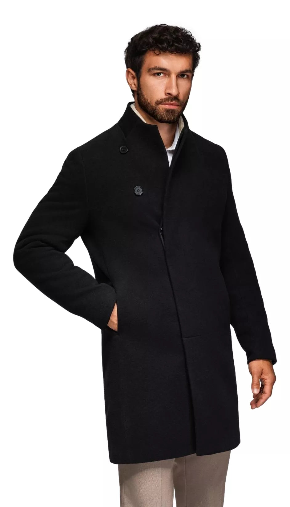 Men's black coat Adre