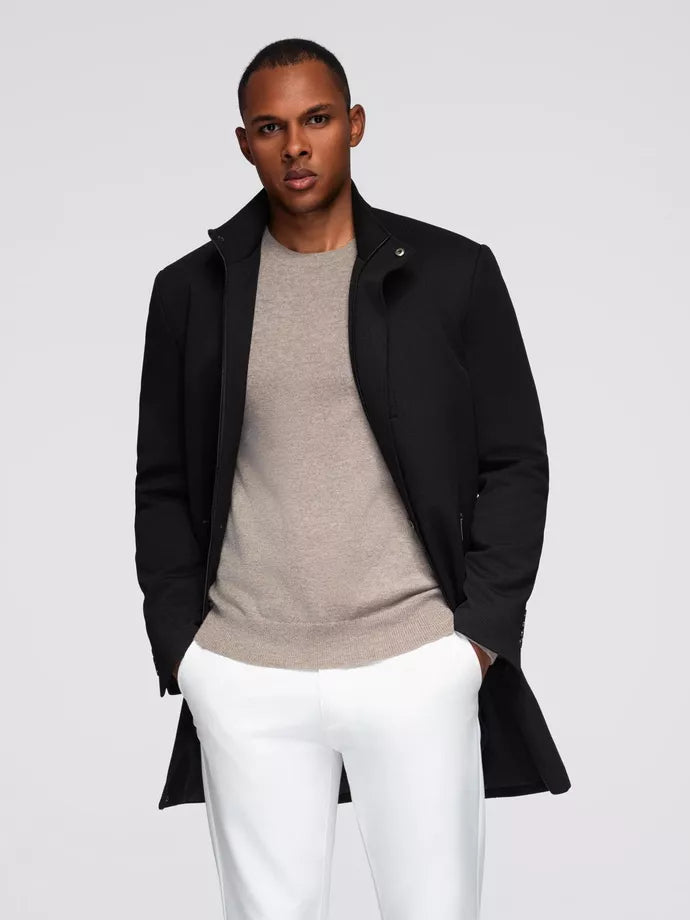 Men's black coat Alpi