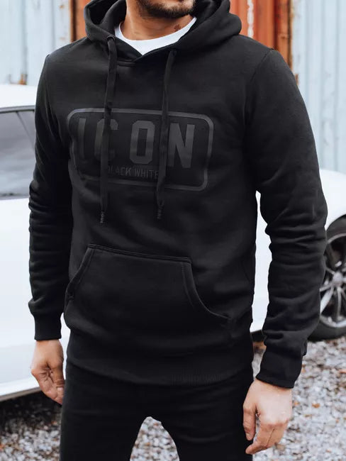 Men's black insulated sweater Icon