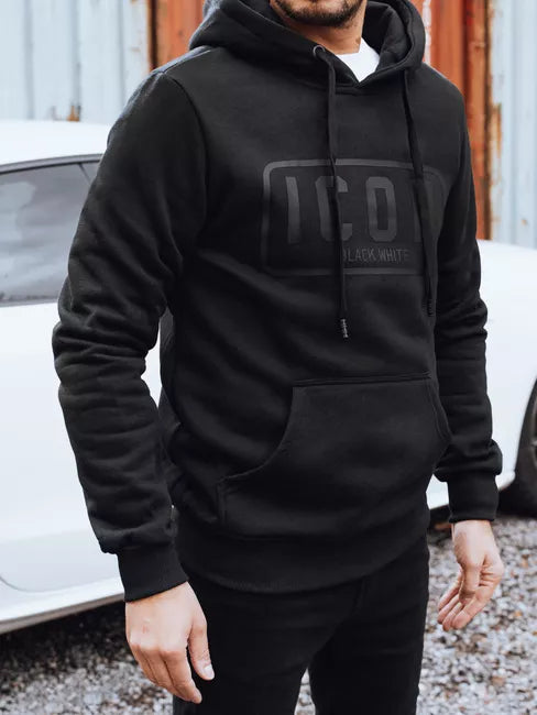 Men's black insulated sweater Icon