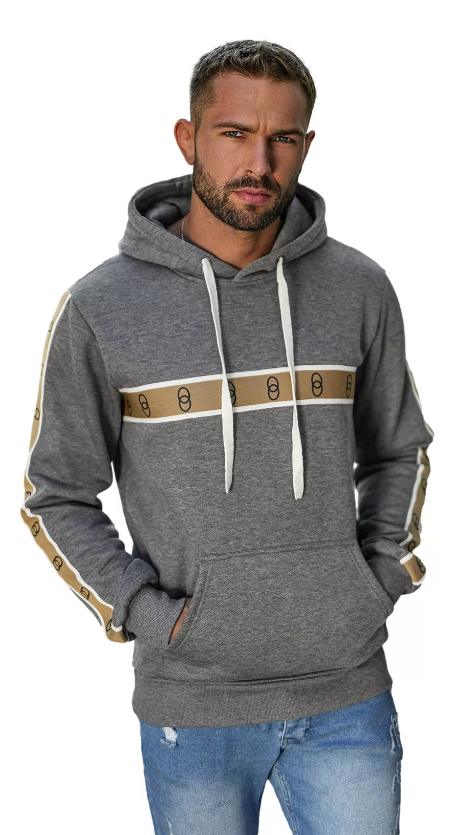 Men's gray sweater Rings