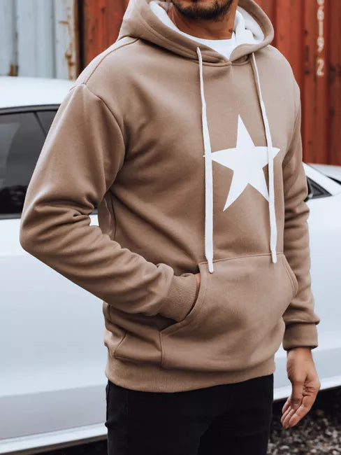 Men's brown Star hoodie