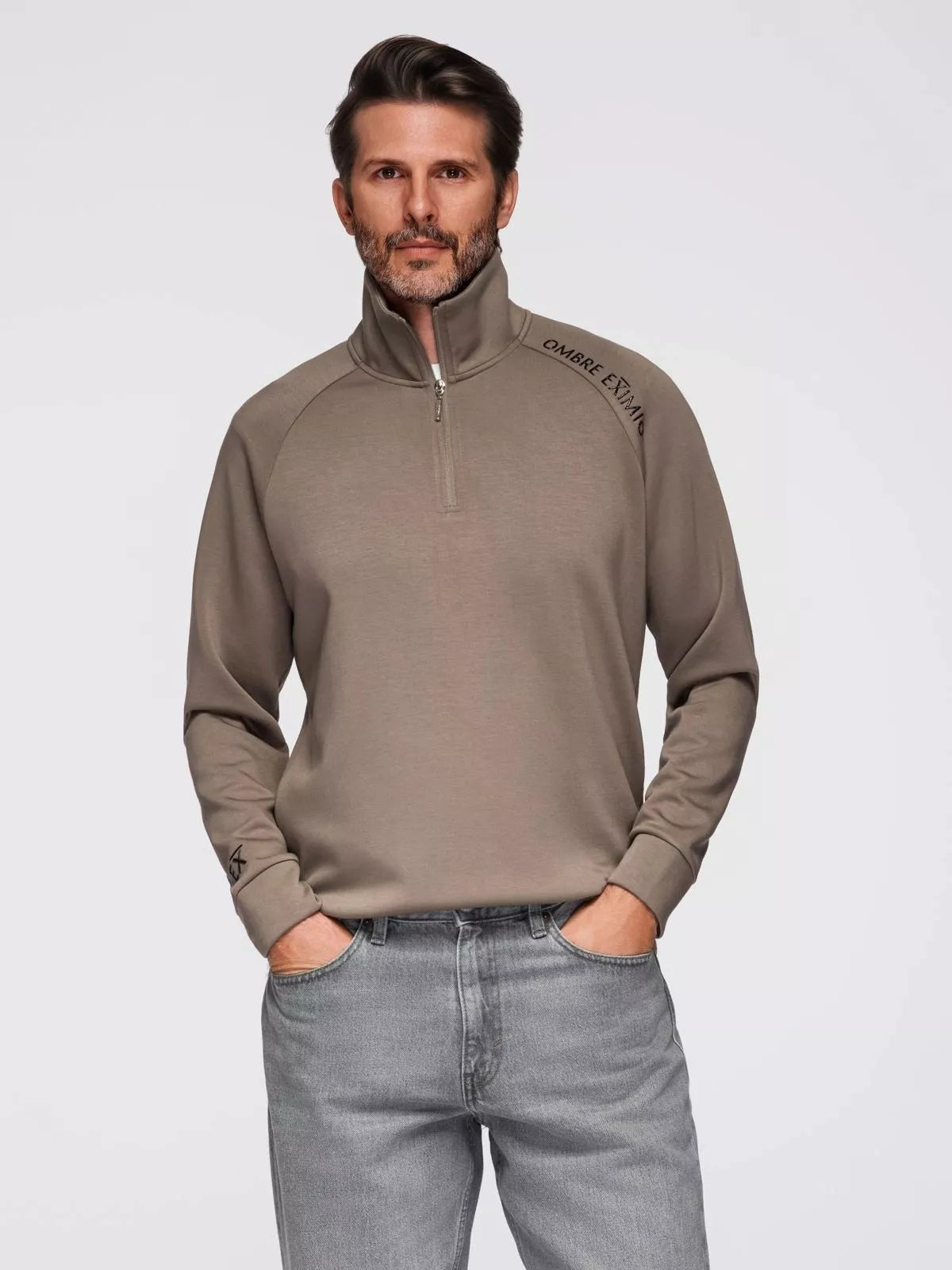 Men's brown sweater Exim