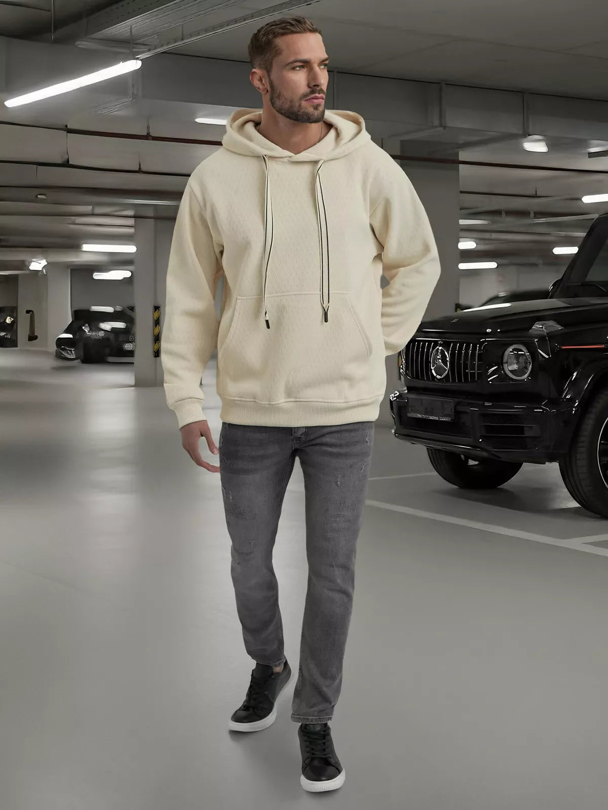 Men's brown hoodie Carla