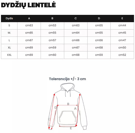 Men's black sweatshirt with a hood Sport