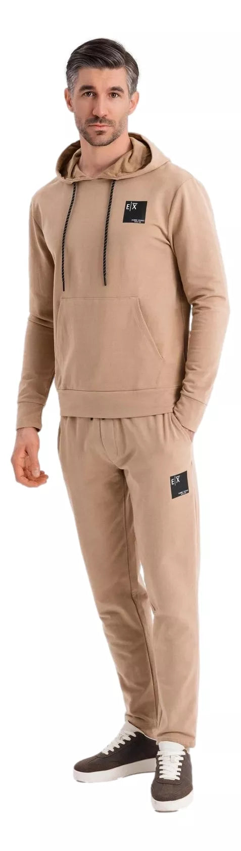 Men's light brown casual suit Denat