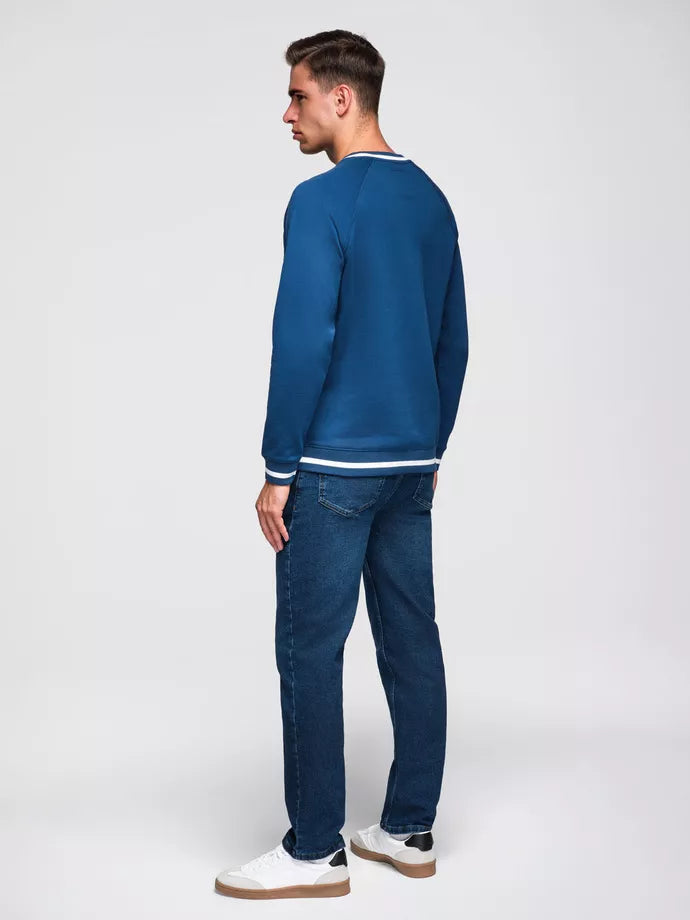Men's dark blue Ombre sweater