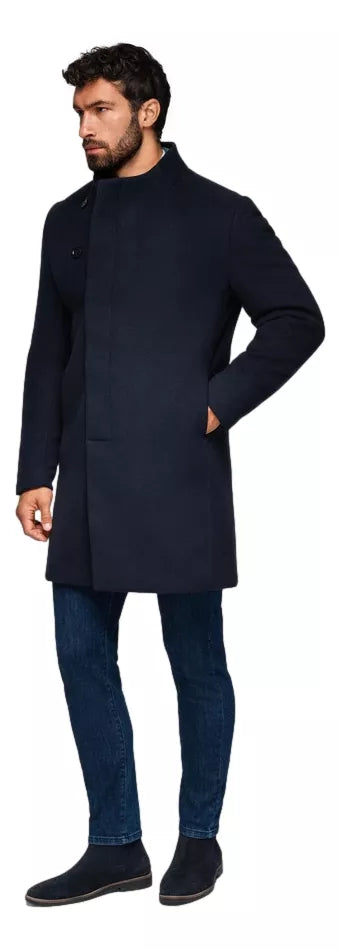 Men's dark blue coat Adre