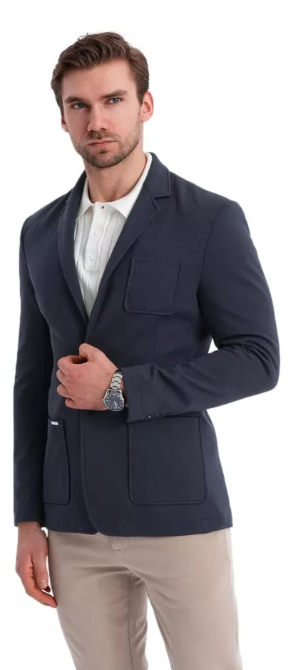 Men's navy blue jacket Azan