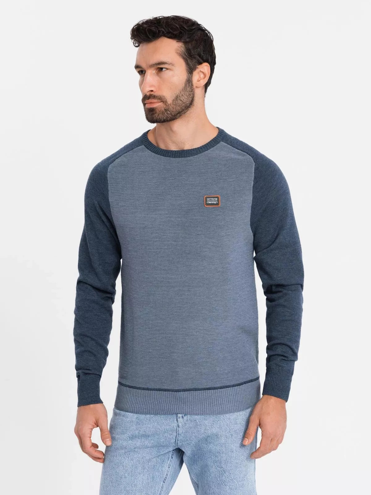 Men's dark blue sweater Rox