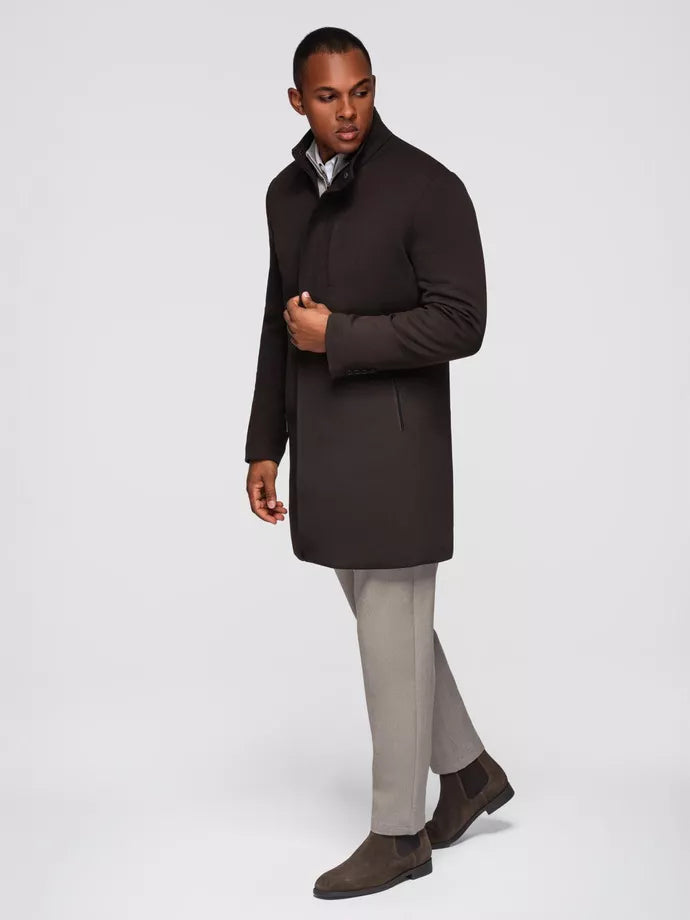 Men's dark brown coat Alpi