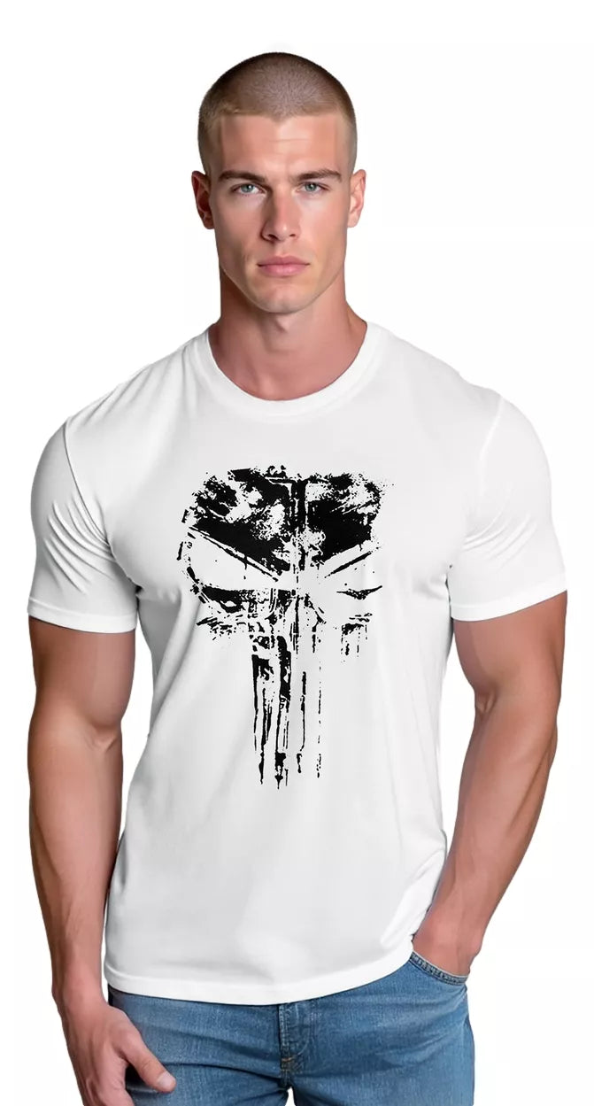 Men's white T-shirt Rebel