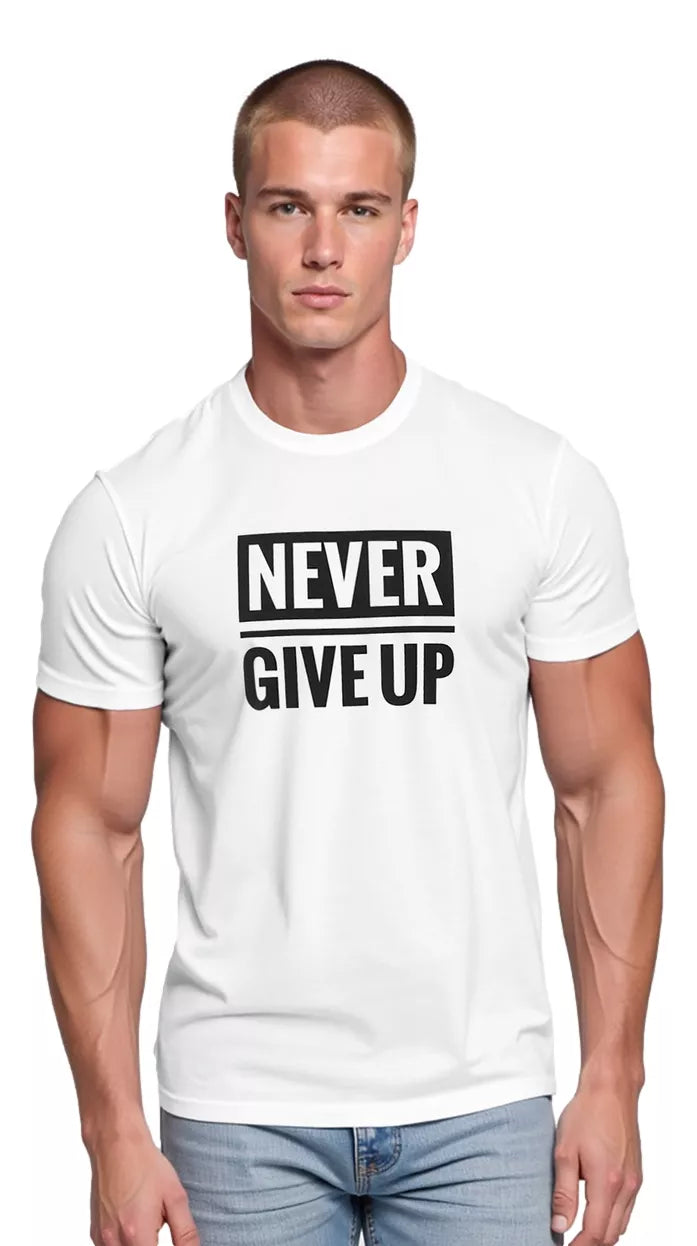 Men's white T-shirt Stay strong