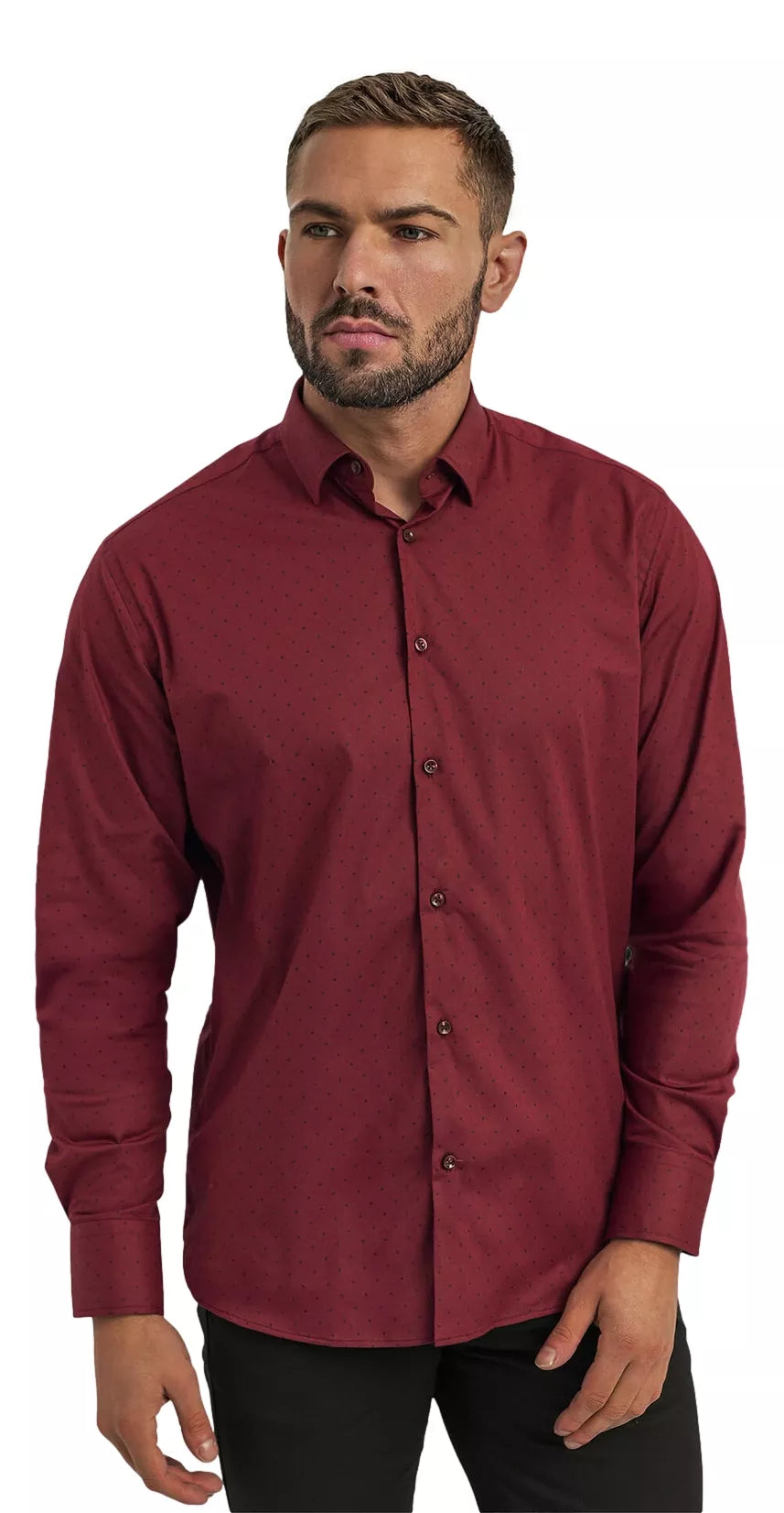 Men's burgundy shirt Royal