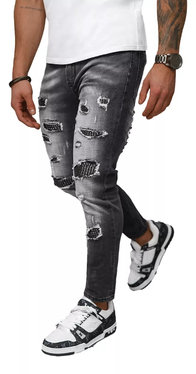 Men's black jeans Monte