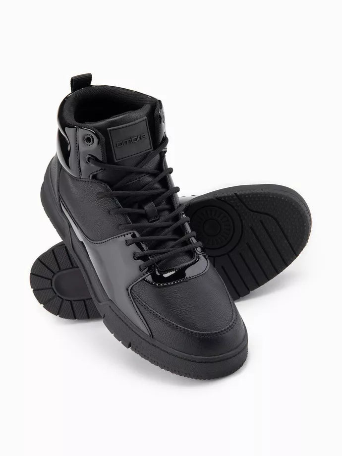 Men's black casual shoes Guar