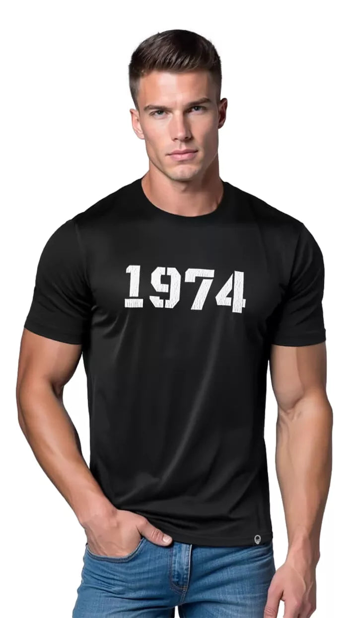 Men's black T-shirt Number