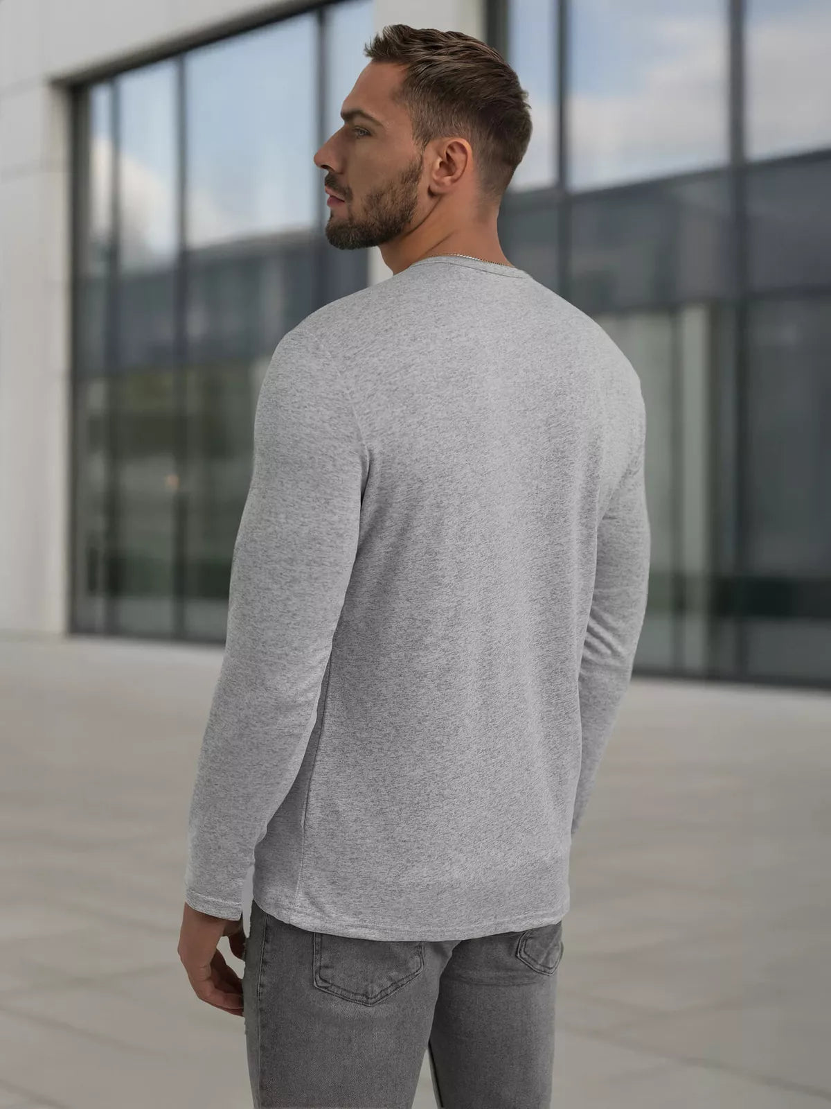 Men's gray T-shirt Rojo