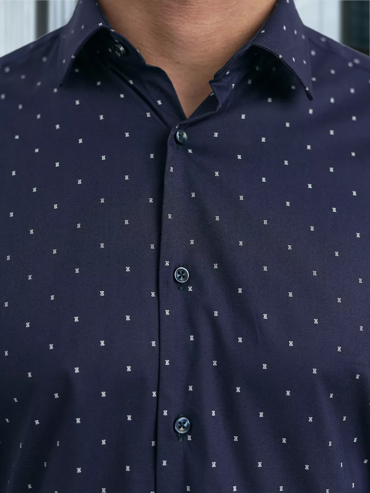 Men's navy blue shirt Royal