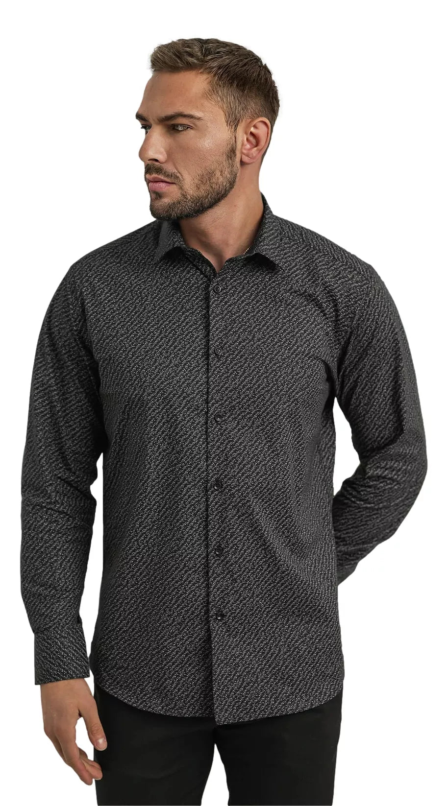 Men's black shirt Royal